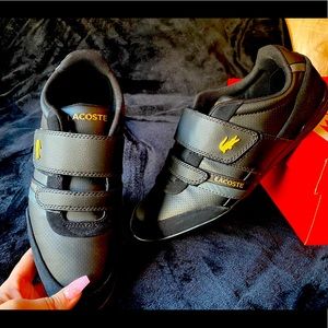 Lacoste Misano Strap Leather And Synthetic black